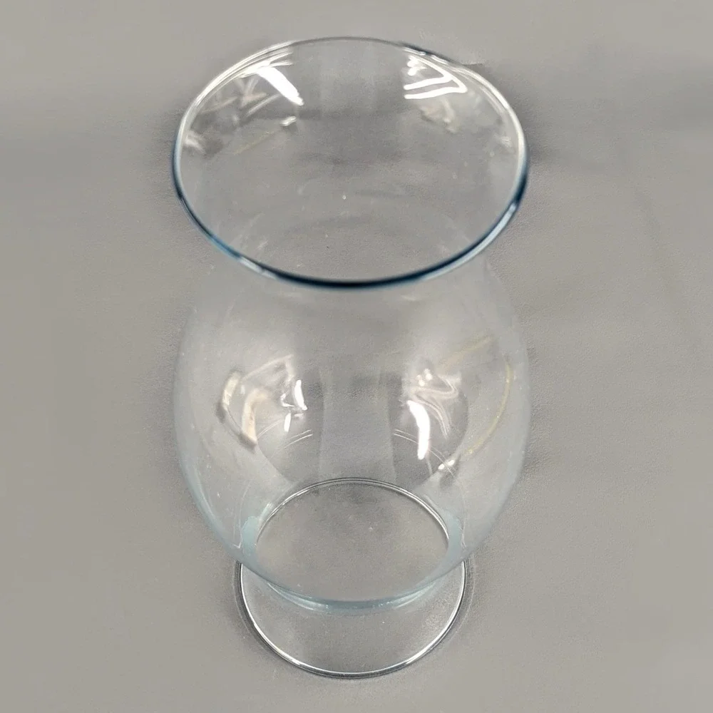 Clear Glass Hurricane Lamp Chimney Shade Replacement 8.75 Inch Flared Rim